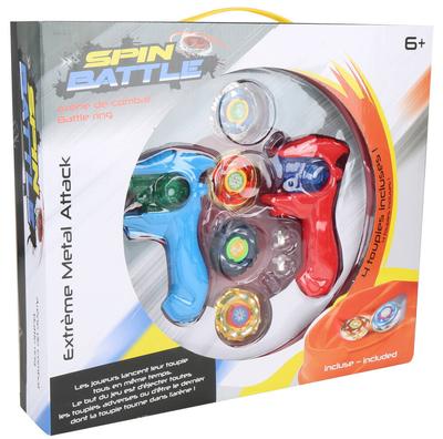 Arène de Combat Spin Battle avec 4 toupies_La Grande Récrée_1