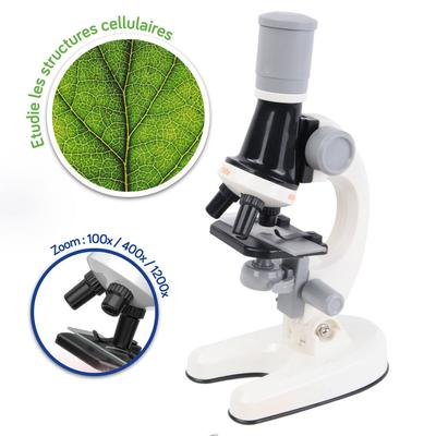 Explora Microscope Blanc - 3 Types de Grossissement- Outils Inclus_La Grande Récrée_1