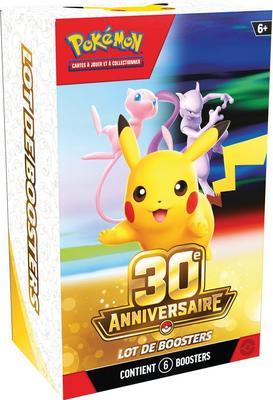  6 boosters Pokémon 30e Anniversaire_La Grande Récrée_1
