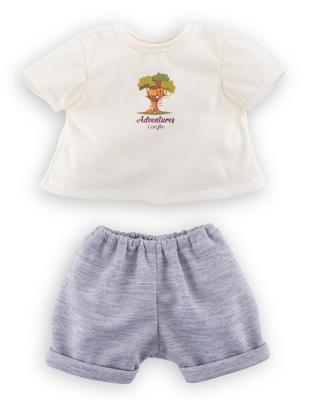 T-shirt et short Petit explorateur pour poupon 30cm_La Grande Récrée_1