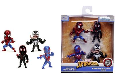 Coffret 4 figurines Spider-Man en métal 6 cm Jada_La Grande Récrée_1