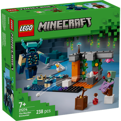 La rencontre avec le Warden LEGO Minecraft 21274