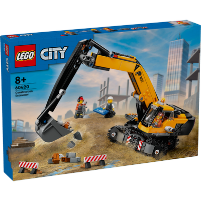 La pelleteuse de chantier jaune LEGO City 60420