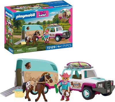 Vehicule avec Remorque à Chevaux Playmobil I Love Horses 72129_La Grande Récrée_1
