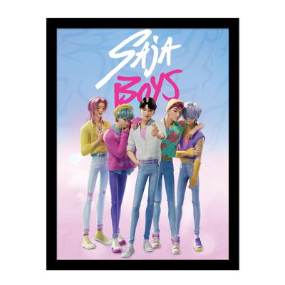 Affiche collector encadré Saja Boys - KPOP Demon Hunters