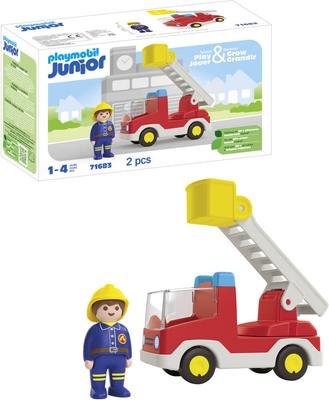 Camion de pompier avec échelle Playmobil Junior 71683_La Grande Récrée_1