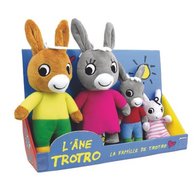 Coffret famille Trotro 4 peluches