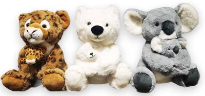 Peluche tendre de Maman et Bébé animaux sauvages_La Grande Récrée_1