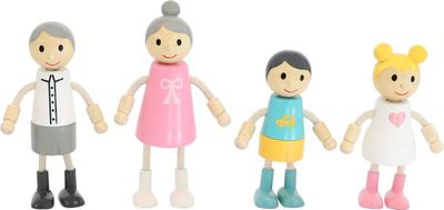 Coffret de 4 poupées famille en bois_La Grande Récrée_1