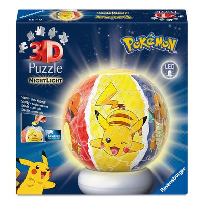 Puzzle ball 3D 72 pièces Pokémon illuminé