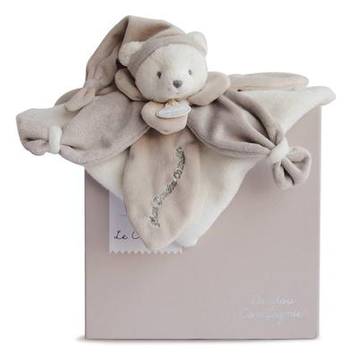Doudou plat Ours Collector taupe J’aime mon Doudou_La Grande Récrée_1