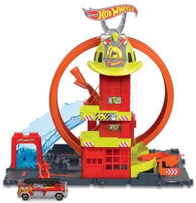 Caserne de pompiers super boucle Hot Wheels City_La Grande Récrée_1