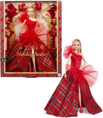 Poupée Barbie Joyeux Noel blonde_La Grande Récrée_1