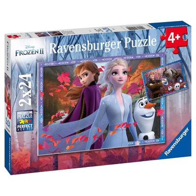 Puzzles 2x24 pièces - Vers des contrées glacées - Disney La Reine des Neiges 2_La Grande Récrée_1