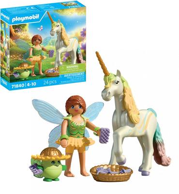Licorne Fleur d'arc-en-ciel avec fée Playmobil Magic Unicorn 71840_La Grande Récrée_1