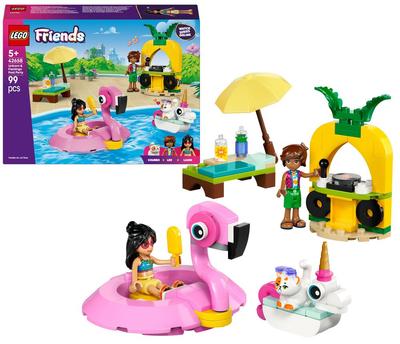 Fête dans la piscine avec les bouées licorne et flamant rose LEGO Friends 42658_La Grande Récrée_1