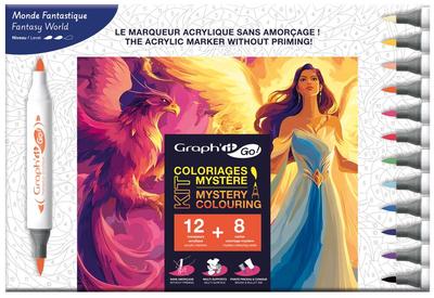 Kit coloriage mystère - GRAPH'IT GO! - Monde fantastique_La Grande Récrée_1