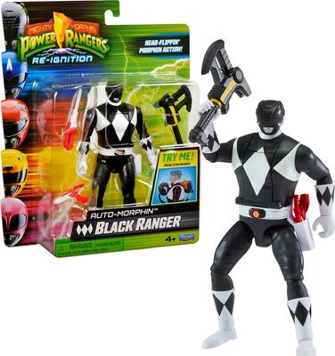  Figurine Power Rangers Re-Ignition Auto-Morphin Noir_La Grande Récrée_1