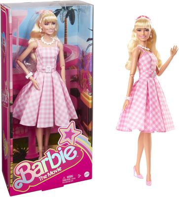 Barbie le film : Poupée Barbie en robe vichy rose_La Grande Récrée_1