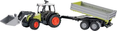 Tracteur Claas avec fourche et remorque_La Grande Récrée_1