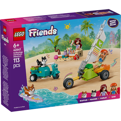 Chiens surfeurs et aventures en scooter LEGO Friends 42641