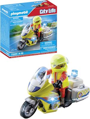 Urgentiste en moto Playmobil City Life 71205_La Grande Récrée_1