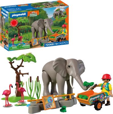 Eléphant et soigneur animalier Playmobil Animal & Friends 72068_La Grande Récrée_1