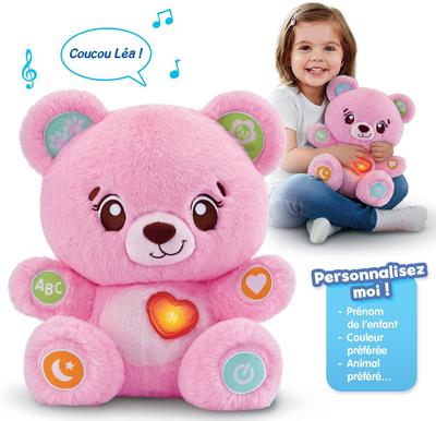 Bonbon mon ourson à personnaliser rose_La Grande Récrée_1
