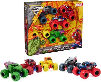 Coffret de 5 Monster Trucks Monster Jam Marvel_La Grande Récrée_1