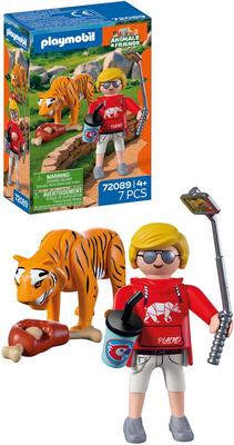 Tigre et visiteur du ZOO - Playmobil Animal & Friends 72089_La Grande Récrée_1