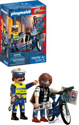 Policier et voleur de vélo - Playmobil City Action 72076_La Grande Récrée_1