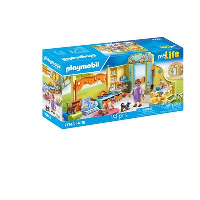 Centre de soin : 8 chiens et soigneur Playmobil My Life 71743