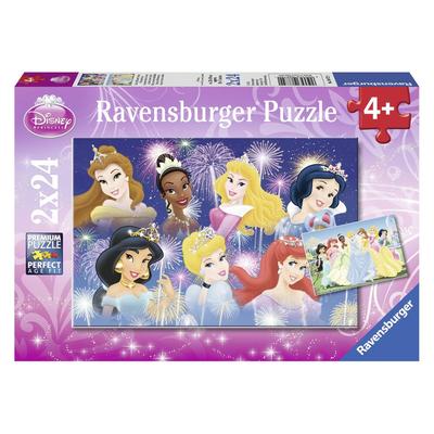 2 puzzles 24 pièces Princesses réunies_La Grande Récrée_1