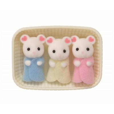 Les triplés souris marshmallow Sylvanian Families 5337_La Grande Récrée_1