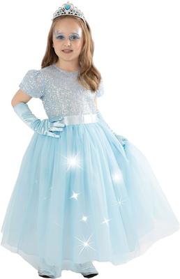 Déguisement princesse lumineuse sequins - Taille 7-8 ans_La Grande Récrée_1