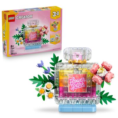 Flacon de parfum au décor floral LEGO Creator 31383