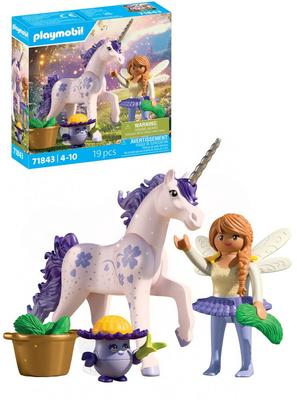 Licorne Lavande porte-bonheur avec fée Playmobil Magic Unicorn 71843_La Grande Récrée_1