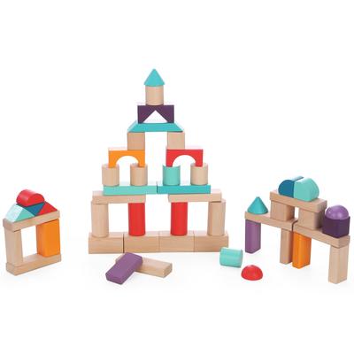 Bloc de construction 50 pièces en bois
