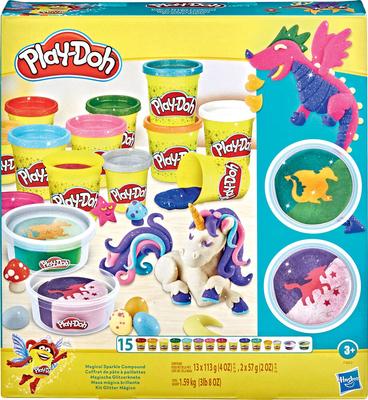 Play-Doh - Coffret de Pâtes pailletées_La Grande Récrée_1