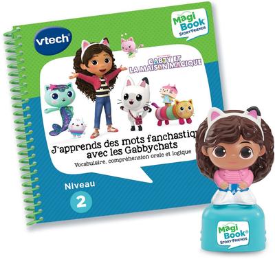 Livre Éducatif Magibook J’Apprends Des Mots Fantastiques Avec Les Gabbychats Gabby Et La Maison Magique_La Grande Récrée_1