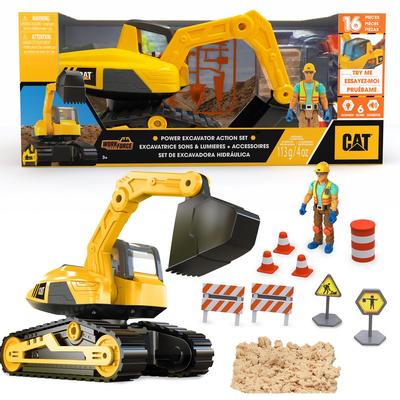 Excavatrice Caterpillar 30 cm avec figurine et accessoires_La Grande Récrée_1