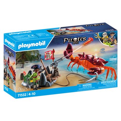 Pirate et crabe géant Playmobil Pirates 71532