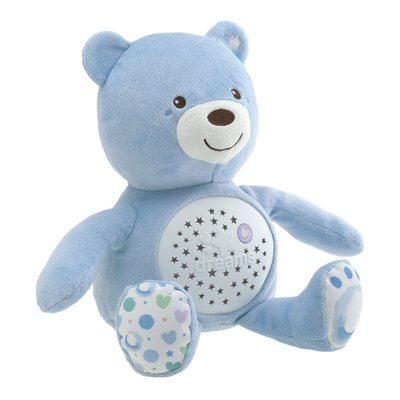 Peluche projecteur Baby bear bleu