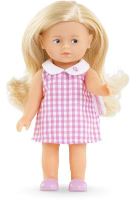 Poupée Mini Corolline Rosy robe Vichy_La Grande Récrée_1