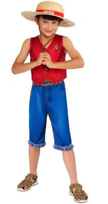 Déguisement One Piece Classique Luffy - Taille 11-13 Ans_La Grande Récrée_1