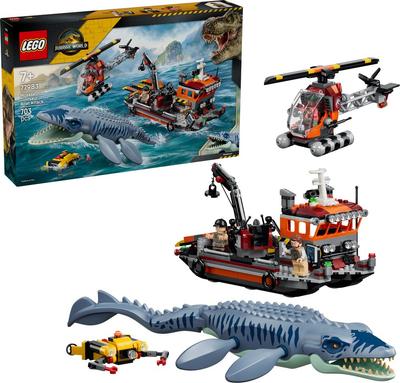 L’attaque du bateau par le mosasaure Lego Jurassic World 77983_La Grande Récrée_1