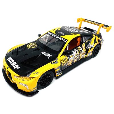 Voiture BMW M4 GT3 Wasa jaune - échelle 1:24