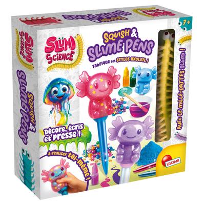 Squish and slime Pens - Fabrique tes stylos Axolotl - Slumi science