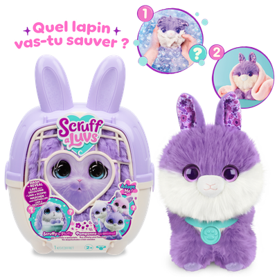 Boule de poil Lapin Scruff a luvs