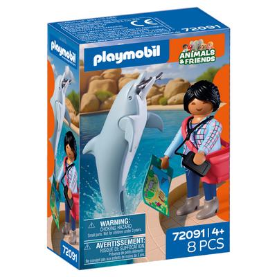 Dauphin et visiteur du Zoo - Playmobil Animal & Friends 72089